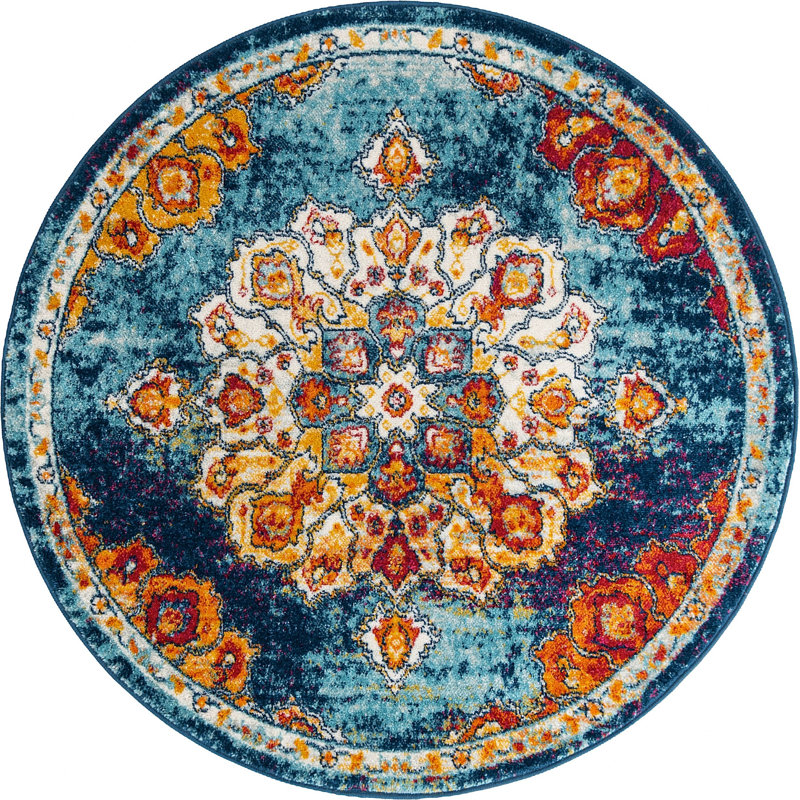 Troayurgh Oriental Indoor Rug, Round 5'