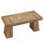 Bureau de direction moderne 55,12 po en bois brun clair avec double caisson pour bureau, salle à manger