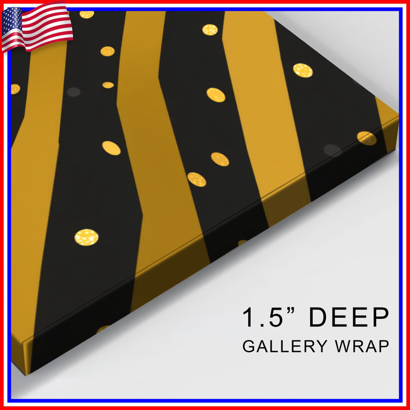 Stripes Canvas Gallery Wrap - Pattern Wall Decor in Many Sizes, 12 x 12 inches