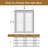 80" Primed 2-Paneled Double Solid Manufactured Wood Slab Door Without Frame and Hardware Kit-107878961