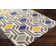Younkin Geometric Handmade Tufted Wool Blue/Gray Area Rug