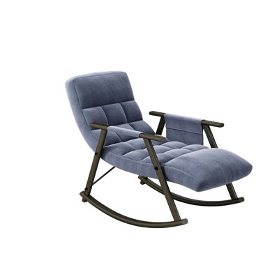Casual Folding Rocking Chair Upholstered