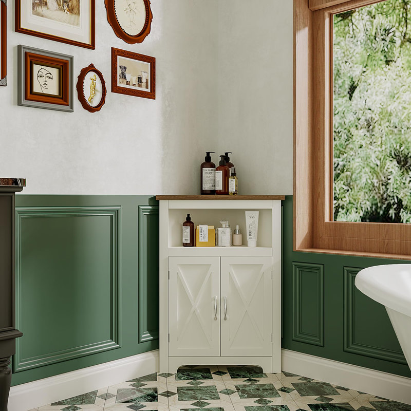 Armoire d'angle pour salle de bain