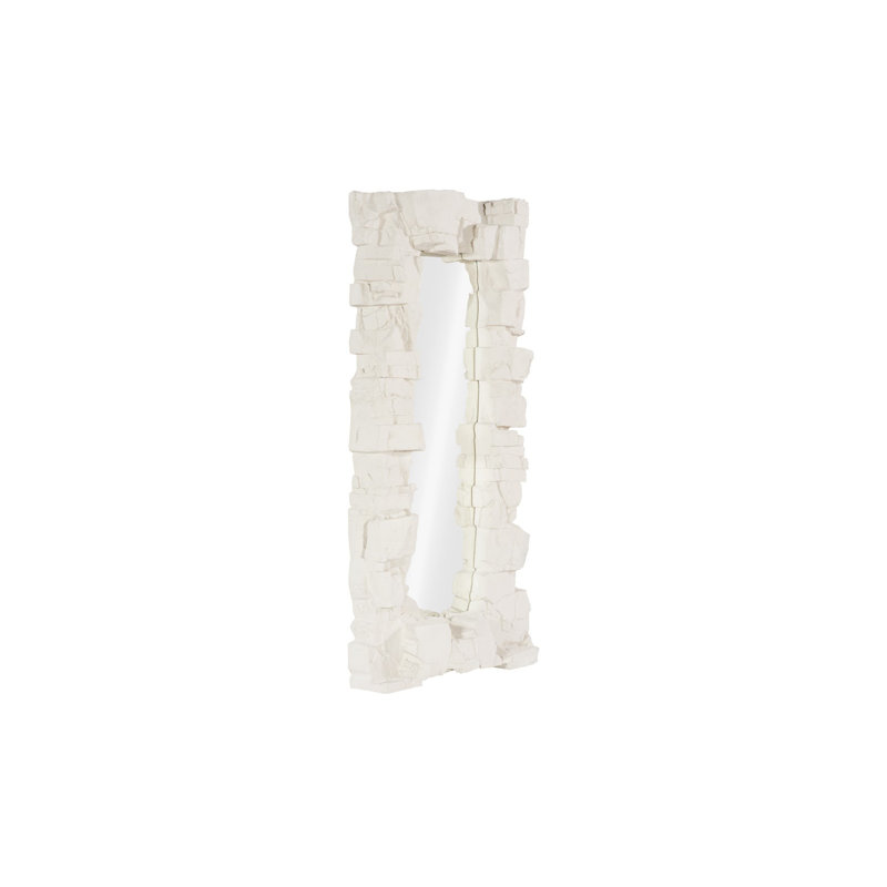 Rocky Ridge Dress Mirror, White Stone
