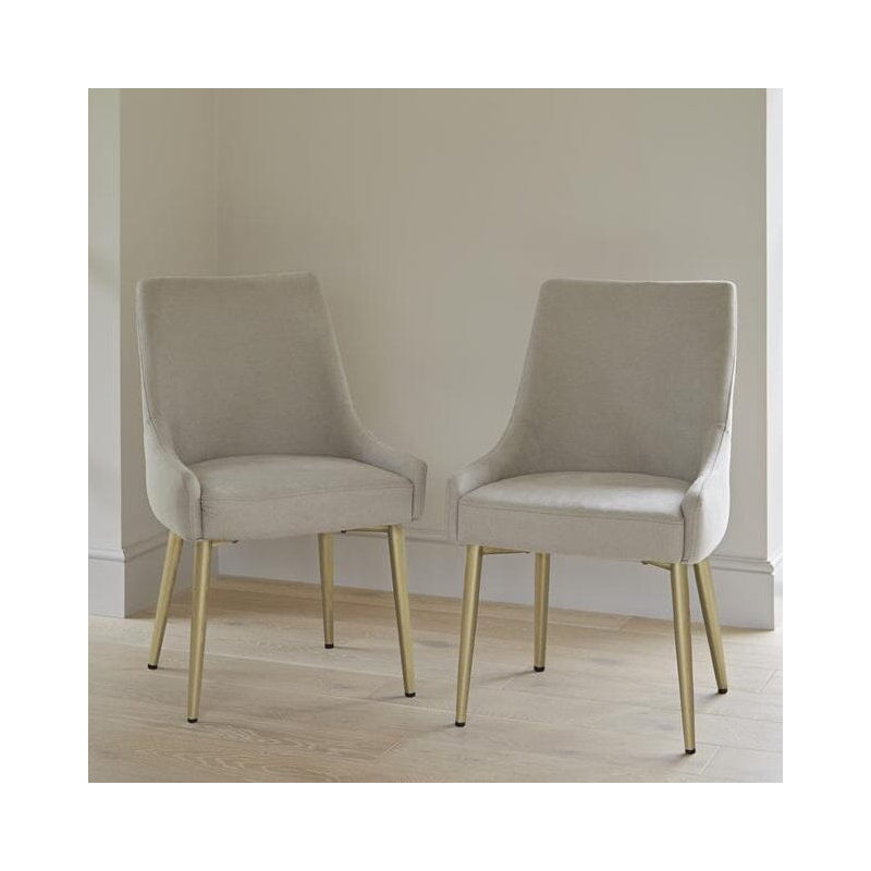 45cm H Metal Accent, Beige, Gold