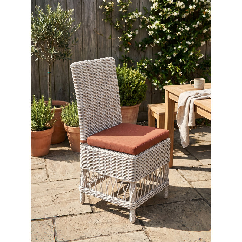 Casella Pebble Outdoor Patio Dining Chairs - Play Adobe, Play Adobe, White