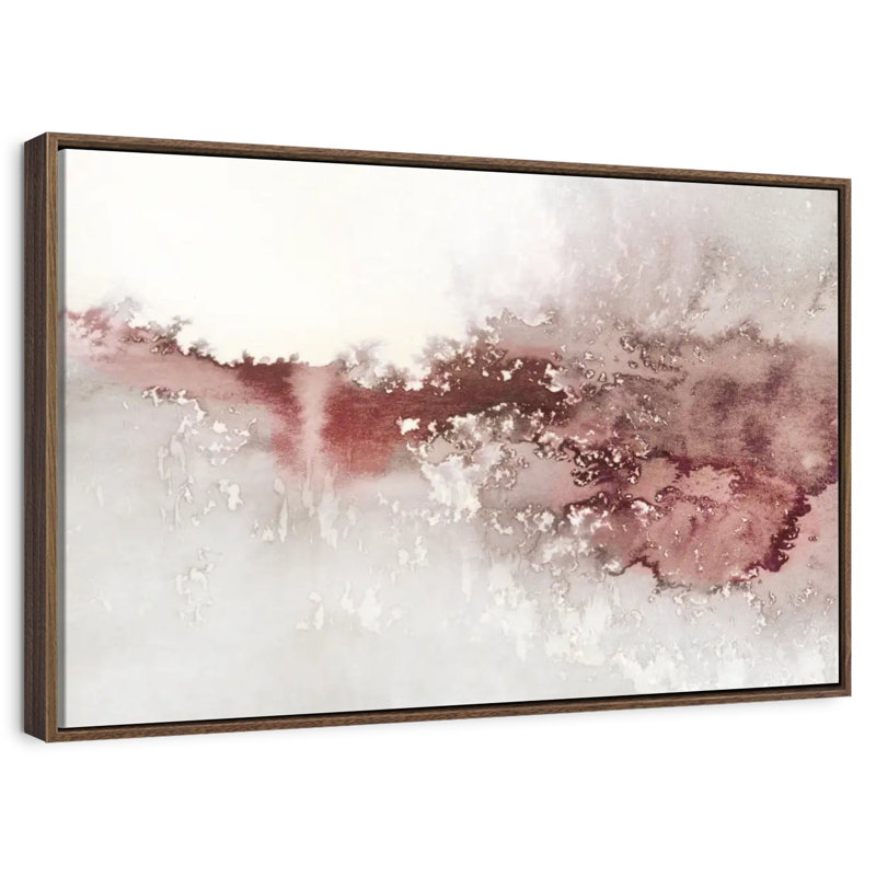 Douces vagues I, Cadre flottant noyer, 40 po x 27 po