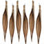 Coco Boat Hanging Ornament Set of 6 24" Natural