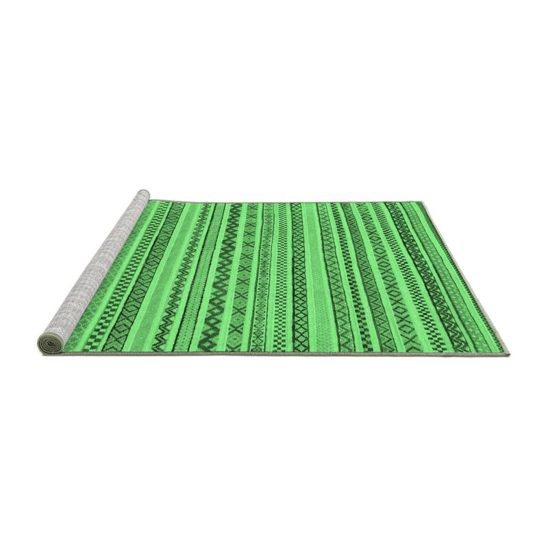 Kavitha Washable Geometric Indoor Rug, Square 5'