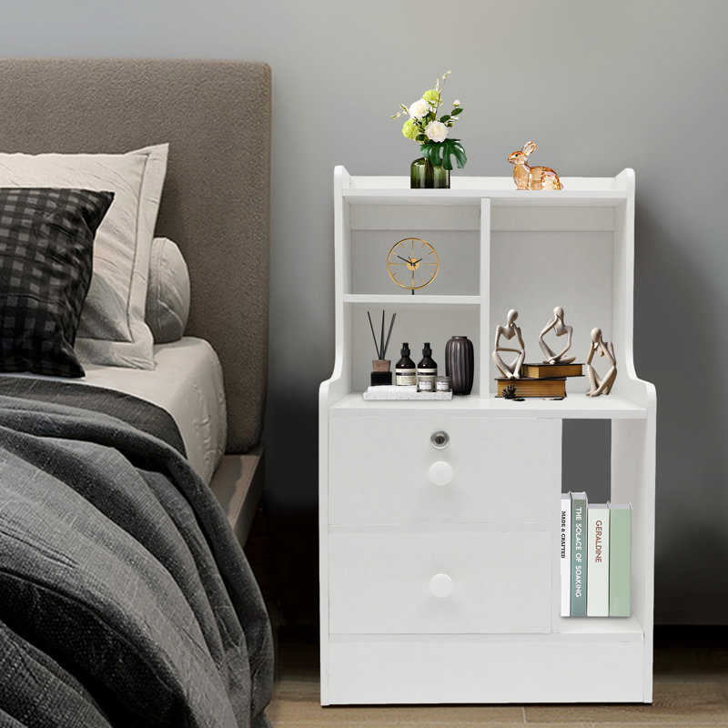 27.5'' Tall 2 - Drawer Nightstand, White