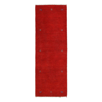 Geometric Area Rug in Red