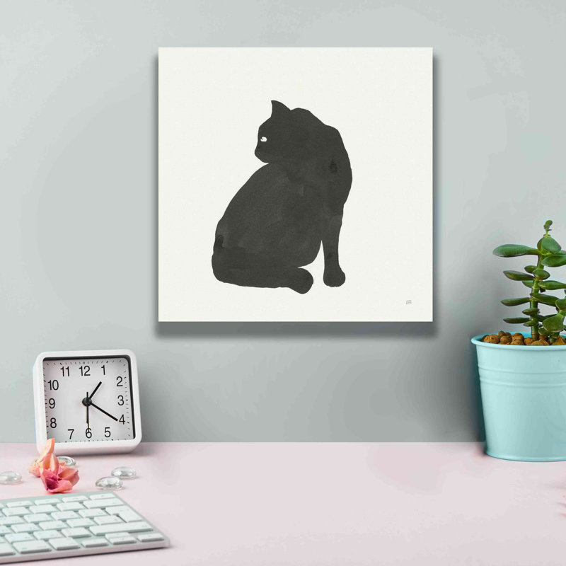 «Black Cat IV» par Chris Paschke, H 12 po x l 12 po x P 0,75 po