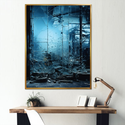 «Serenity In Factory», impression monochrome sur toile