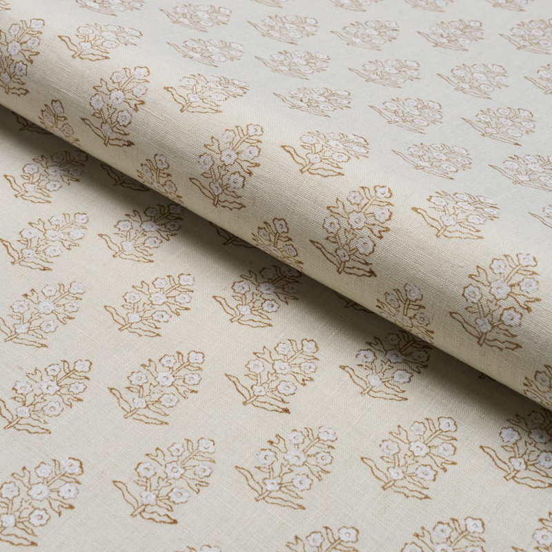 Tissu imprimé Aditi, Sauge