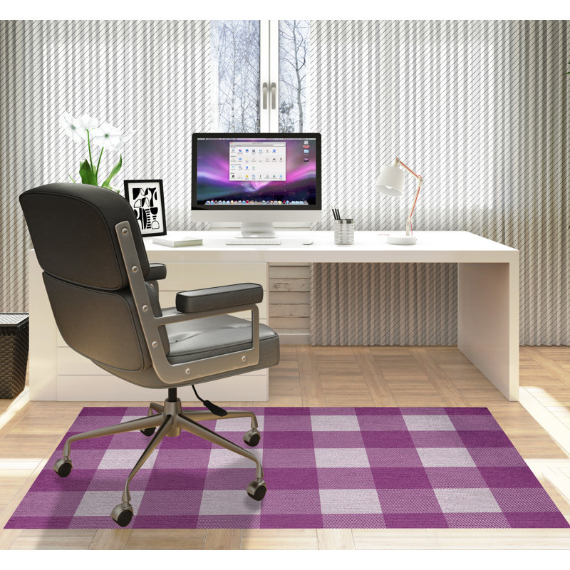 Tapis de chaise rectangulaire Chico, L 36 po x L 60 po, Améthyste