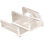 Clear Acrylic Shower Door Bottom Guide, Sterling (Single Pack)