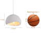 Jimyah 1- Light White Polyesters Unique/Statement Modern Pendant