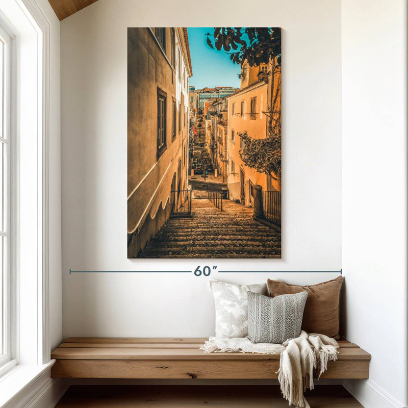 Sireci Lisbon Steep Street, 51" H x 34" W