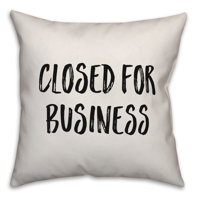 Coussin fermé pour affaires, 16 po x 1 po