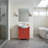 Casselton 24'' Free Standing Single Euro-Style Bathroom Vanity with Ceramic Top
