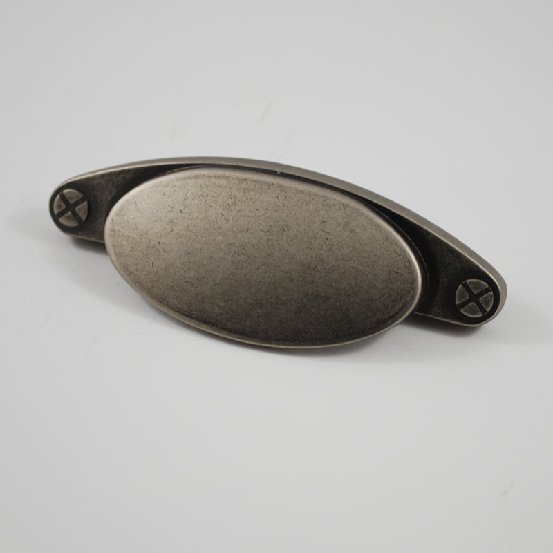 Recessed Pull, Aged Pewter