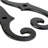 Black Shutter Dog Holders 6.5" L S Style Solid Aluminium with Mounting Screws