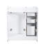 Ensemble de meuble-lavabo autoportant avec cadre en bois massif 30 po, 3 tiroirs et portes à fermeture douce