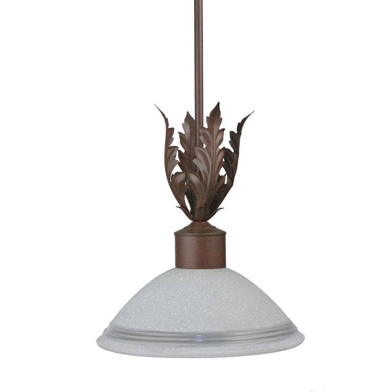 Rustic Lodge 1 - Light Rust Single Pendant