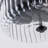 2-Light Modern Industrial Ribbed Lantern Glass Shade Semi-Flush Mount