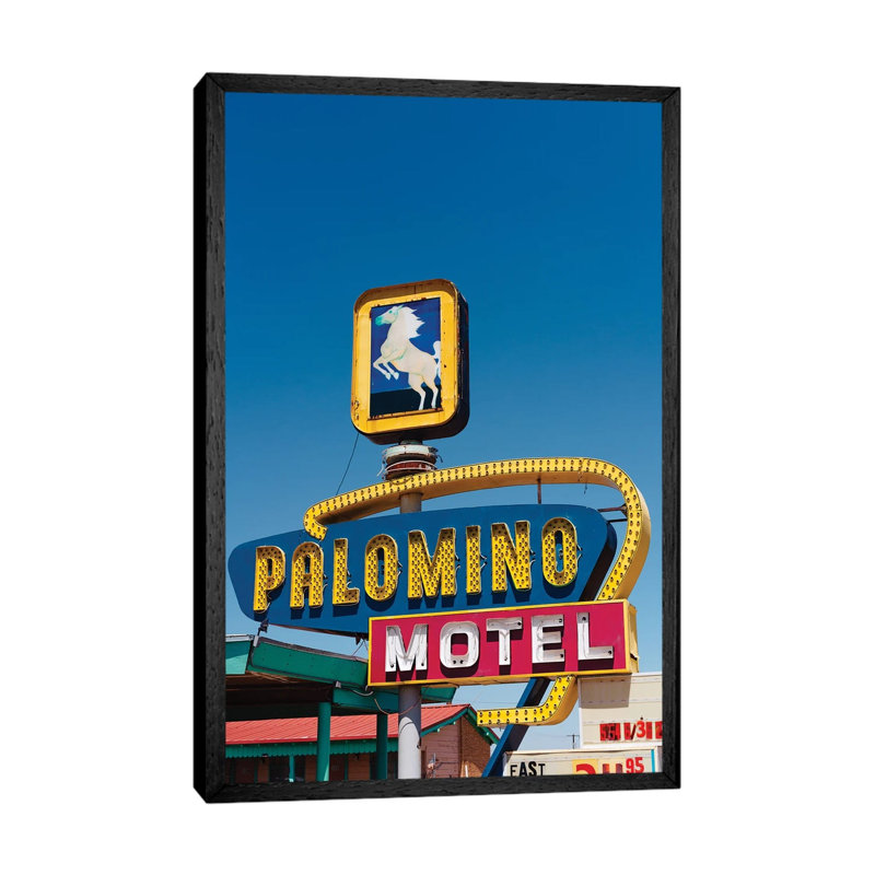 Palomino Motel II by Bethany Young - Print on Canvas, Black Framed, 152.4cm H x 101.6cm W x 3.81cm D