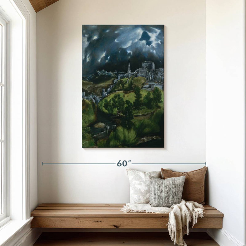 View Of Toledo, 45" H x 30" W