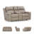 Stockley 77" Vegan Leather Power Reclining Loveseat-495007373