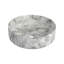 Lavabo de salle de bain rond en céramique sur fond blanc avec motifs gris (UNOR B QQ)-1735800477