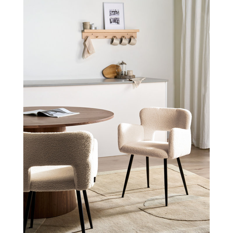 46cm H Boucle Upholstered Armchair