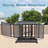 Adjustable Patio Recliner Chair Metal Outdoor Lounge Chair With Flip Table Push Back-2088511255