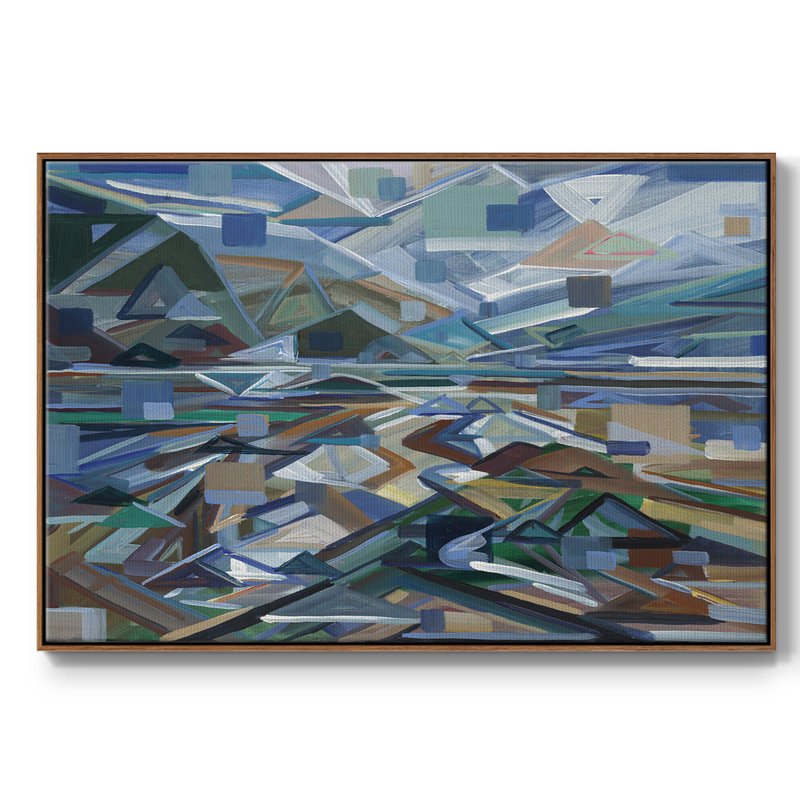 Marée basse, reproduction d'art sur toile, Noyer, H 25 po x l 37 po x P 2 po