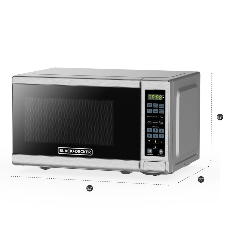 Micro-onde à poser 0,7 pi³ 12,7 po Black + Decker, Inoxydable