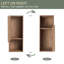 Armoire de salle de bain latérale X3, 3 portes à fermeture douce, conception à fixation flottante-61970826