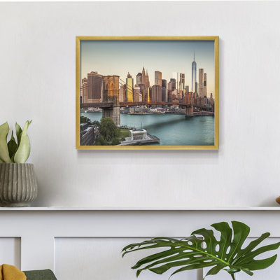 Lower Manhattan -Framed Print - Restickable