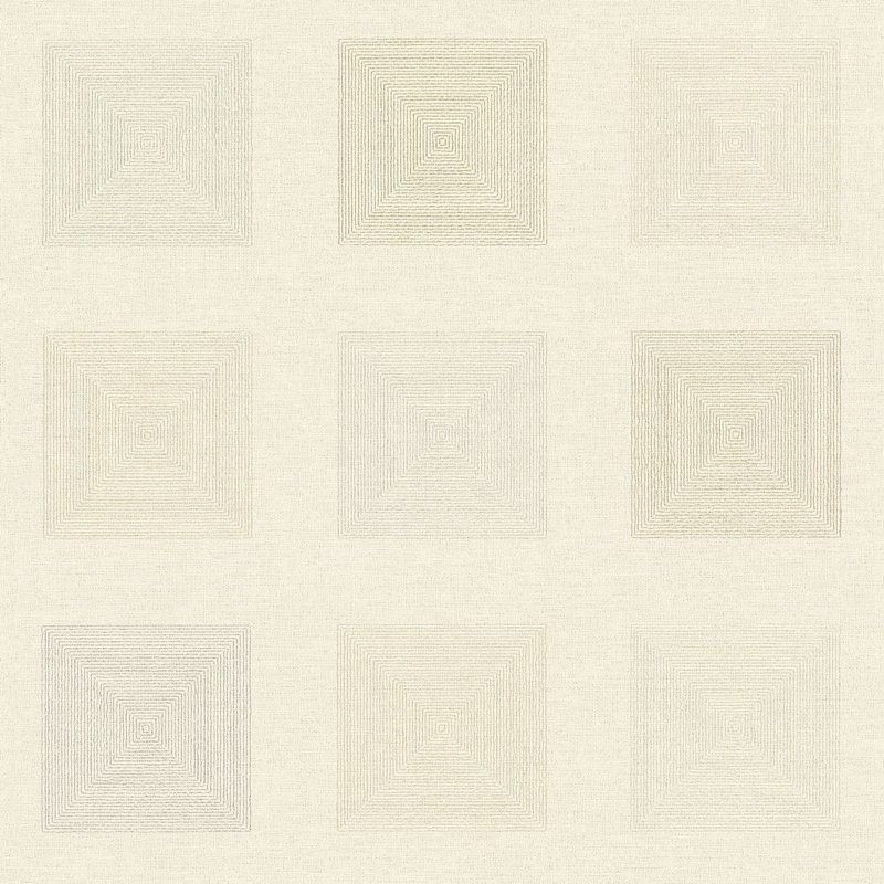 Camire 10.05m x 53cm Matte Wallpaper Roll, Cream/Silver