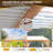 Aluminum Pergola, Wood Grain Aluminum Pergola with Adjustable Rainproof Louver-90612952