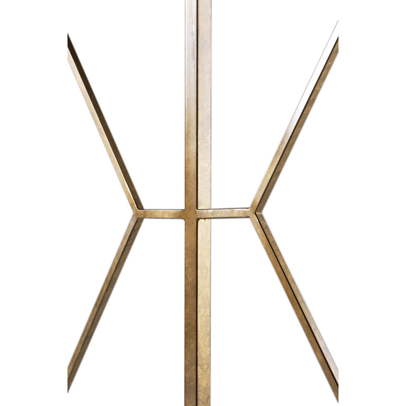 Triple Diamond Console, Royal Gold, Carrera Marble