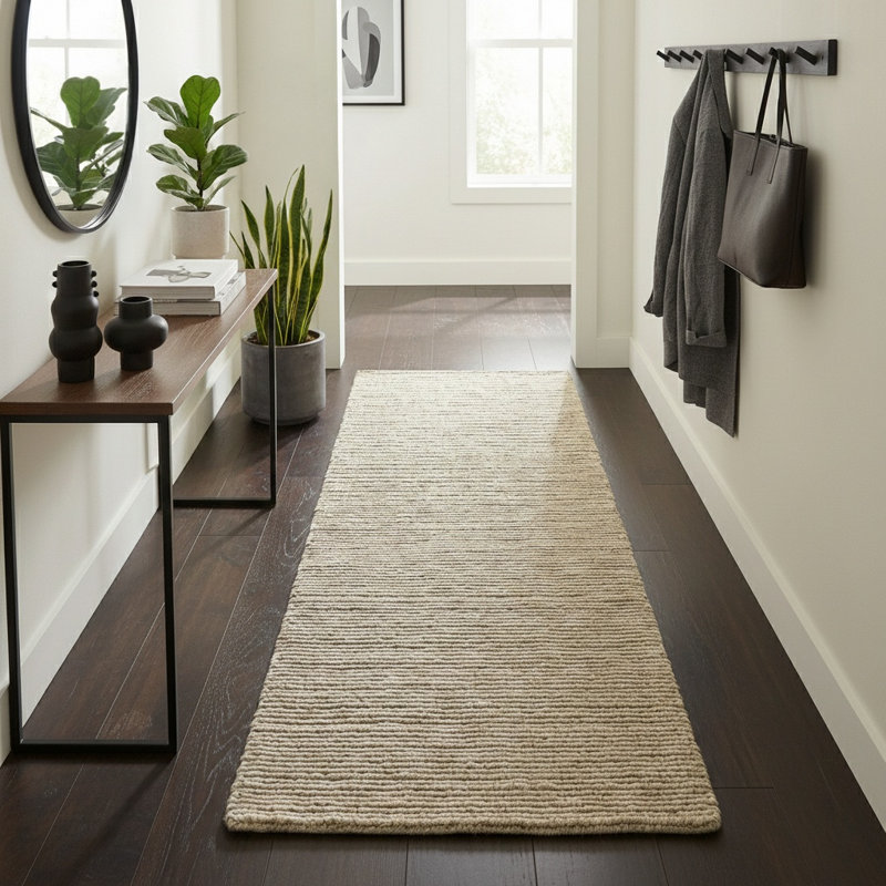 Tapis intérieur en laine Campo, Tapis de couloir 2 pi 6 po x 8 pi