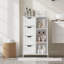 Armoire de rangement pour salle de bain avec 4 tiroirs et 1 porte