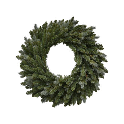 Couronne de Noël artificielle épinette bleue non éclairée