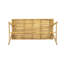 Table de salle à manger 70,75 "en bois d'acacia avec finition en teck - table de patio résistante aux intempéries pour 4 à 6 personnes