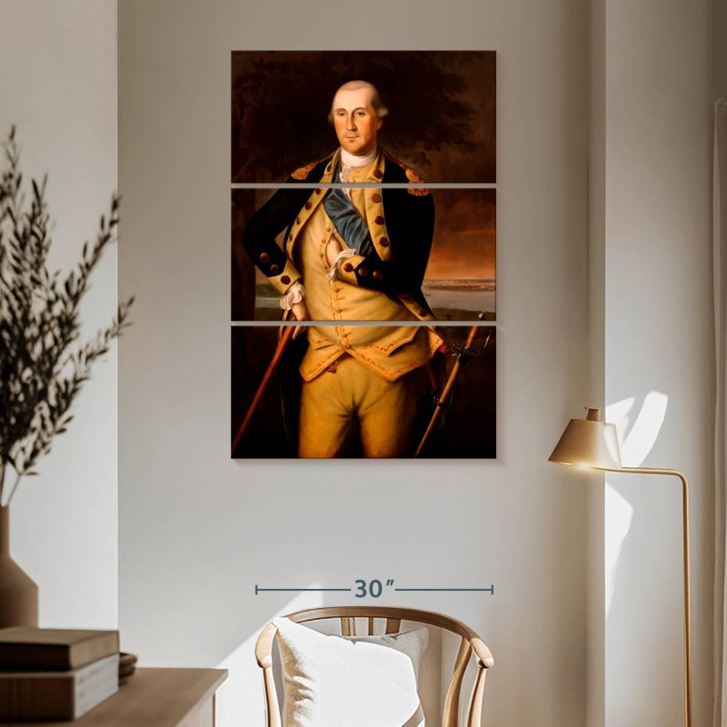 Lelar, général George Washington, H 65 po x l 42 po