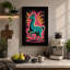 Llama in Starburst Modern - Wrapped Canvas-1470936806-1470936813