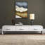 Neutral 71" Solid Wood Modern White Console Table