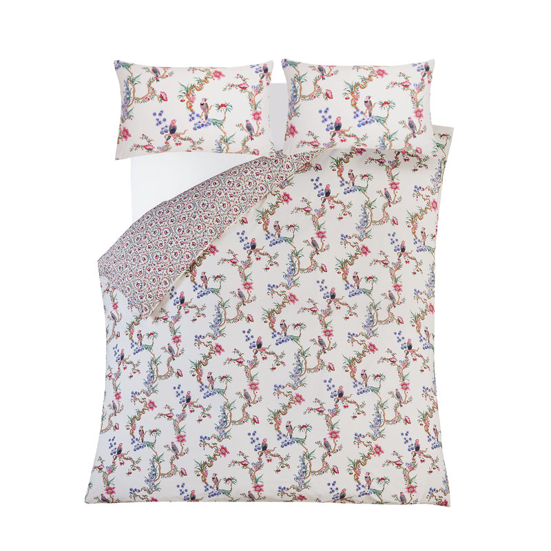Birds of a Feather Blush Bedset, Full / Double